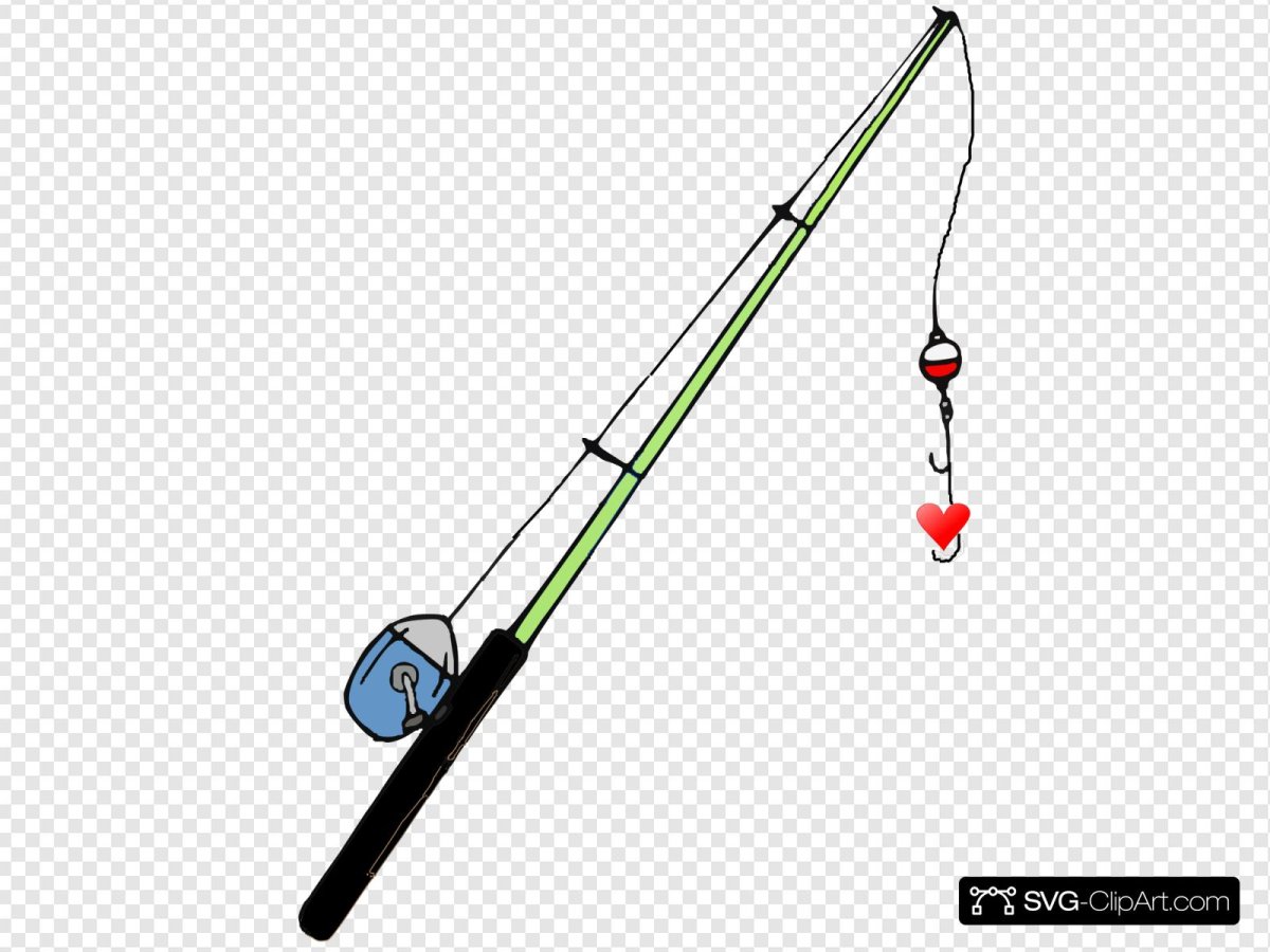 Удочка на прозрачном фоне