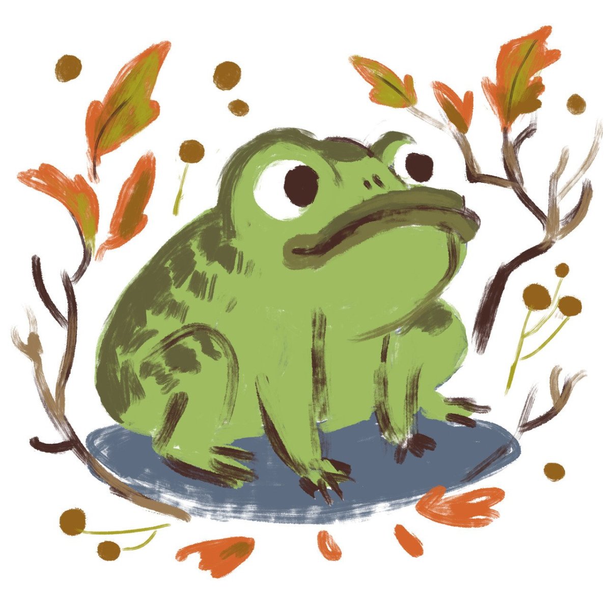 По ту сторону изгороди жаба