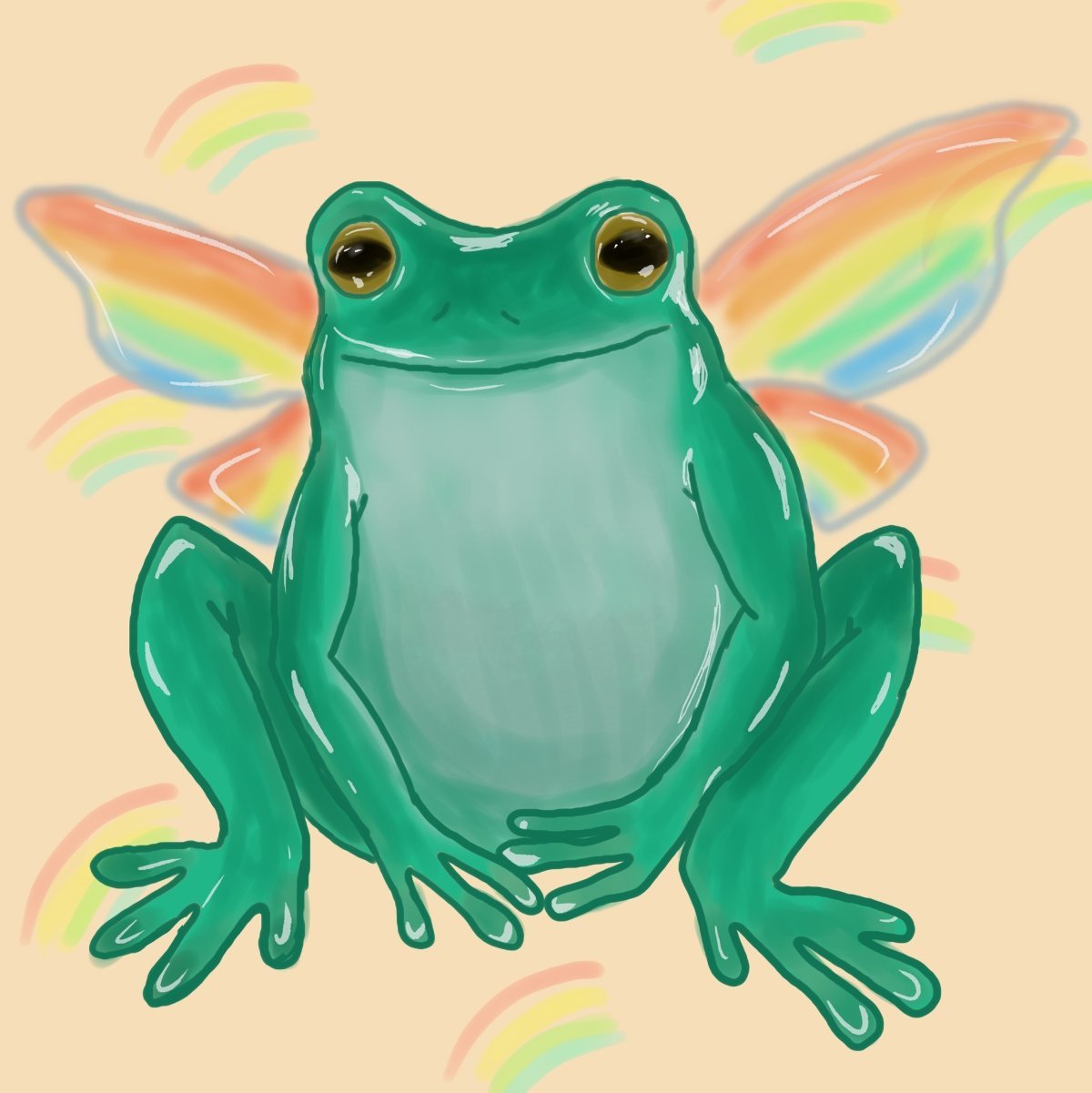 Жаба с крыльями