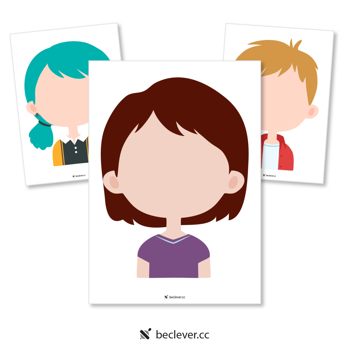 Пустые лица для рисования эмоций