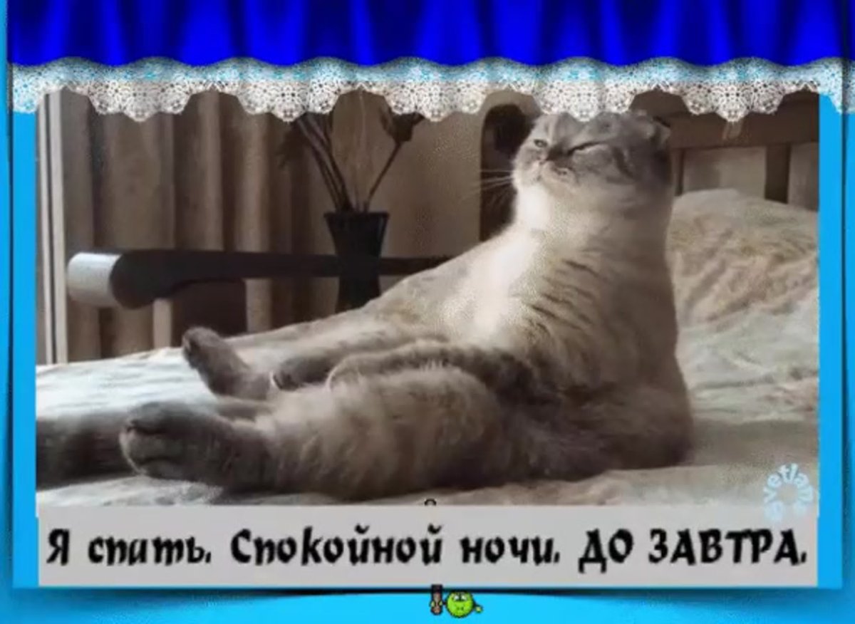 Пора спать до завтра