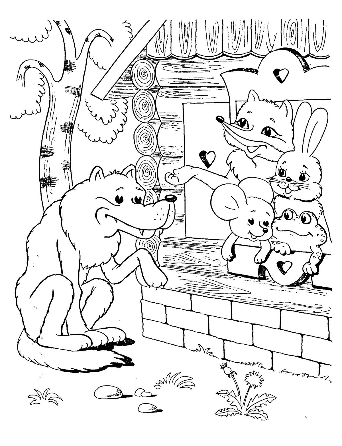 Маска-ободок волк. Ма-12678