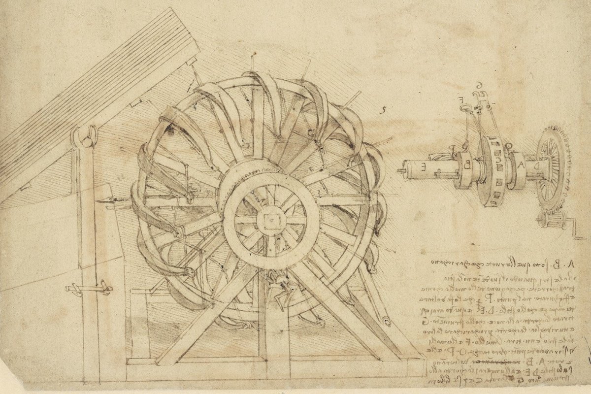 Механическая лестница Леонардо да Винчи