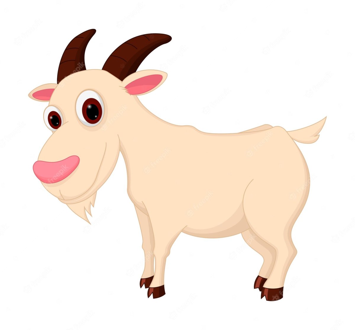 Козлик раскраска для малышей