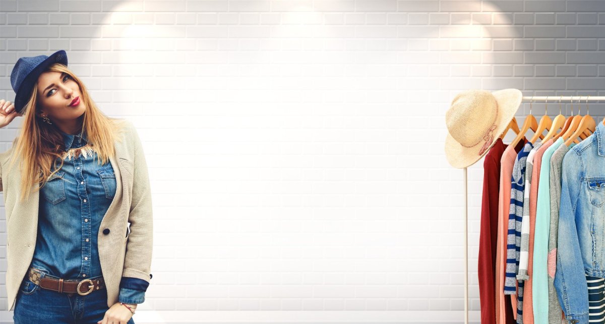 Женская одежда баннер