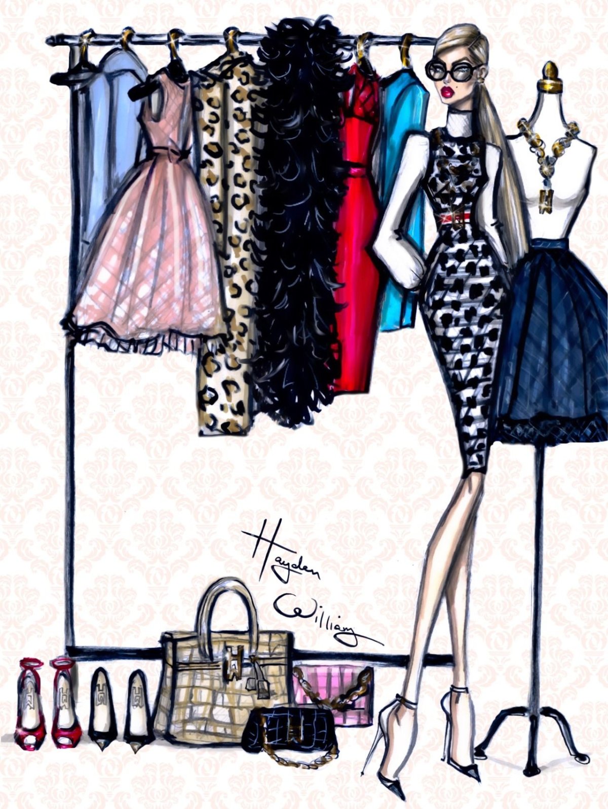 Стилизованные модные фигуры