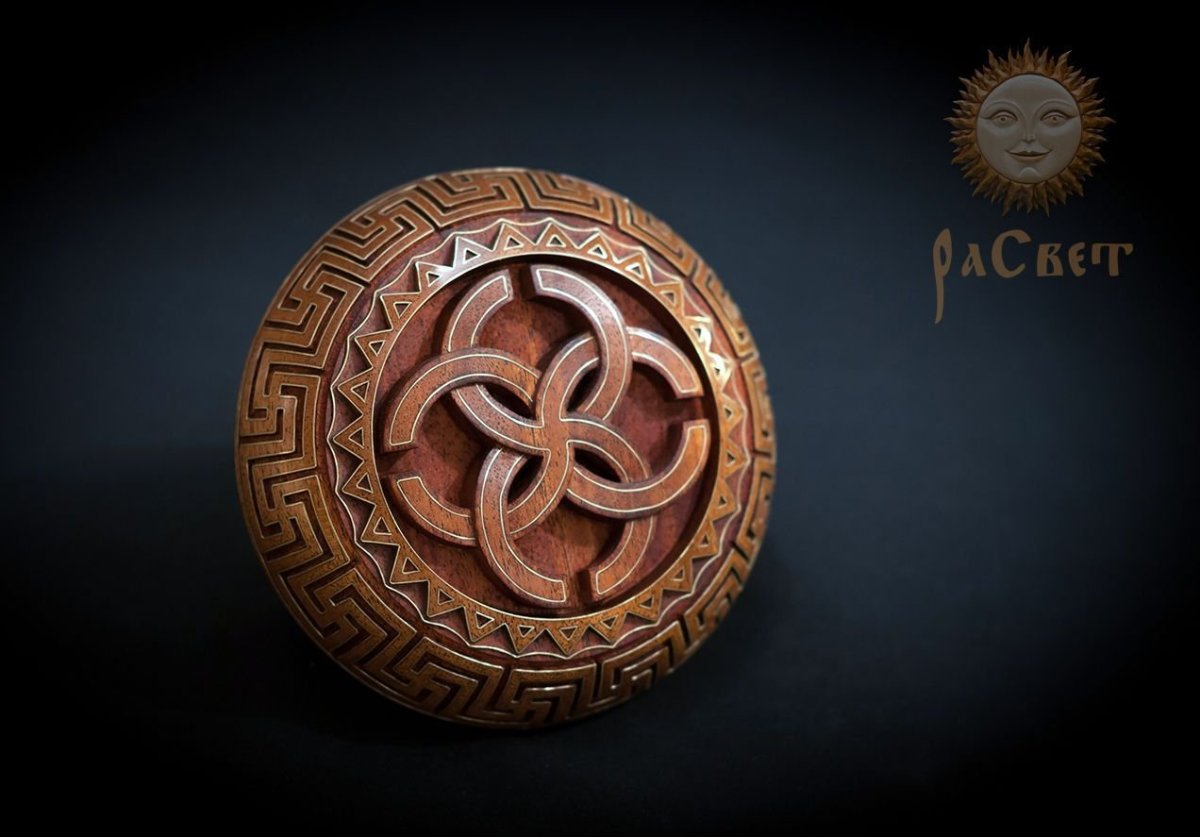 Скандинавский оберег черное солнце