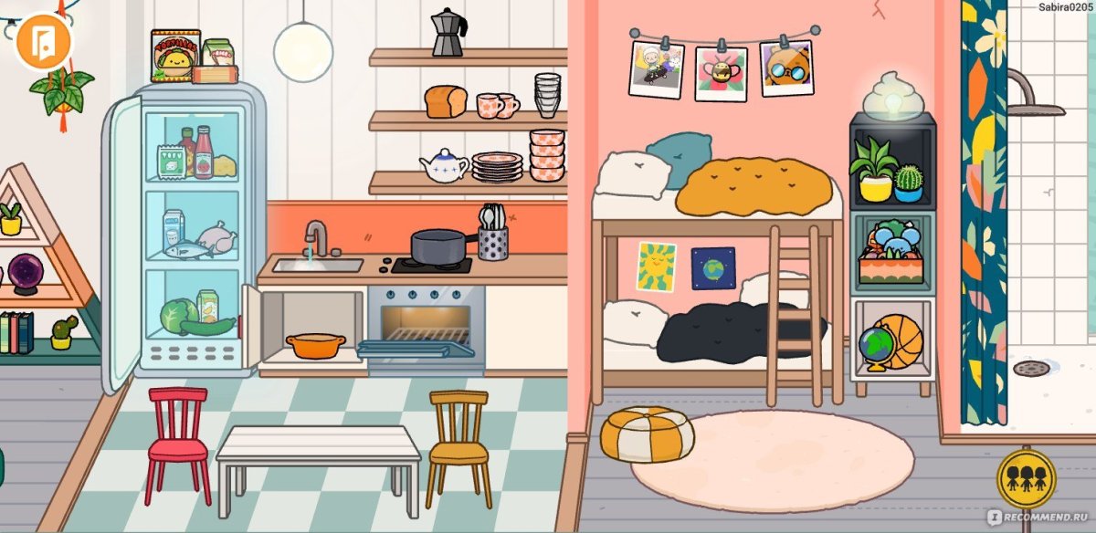 Toca boca комнаты