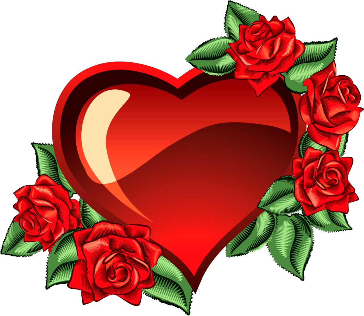 Открытки с сердечками и цветами