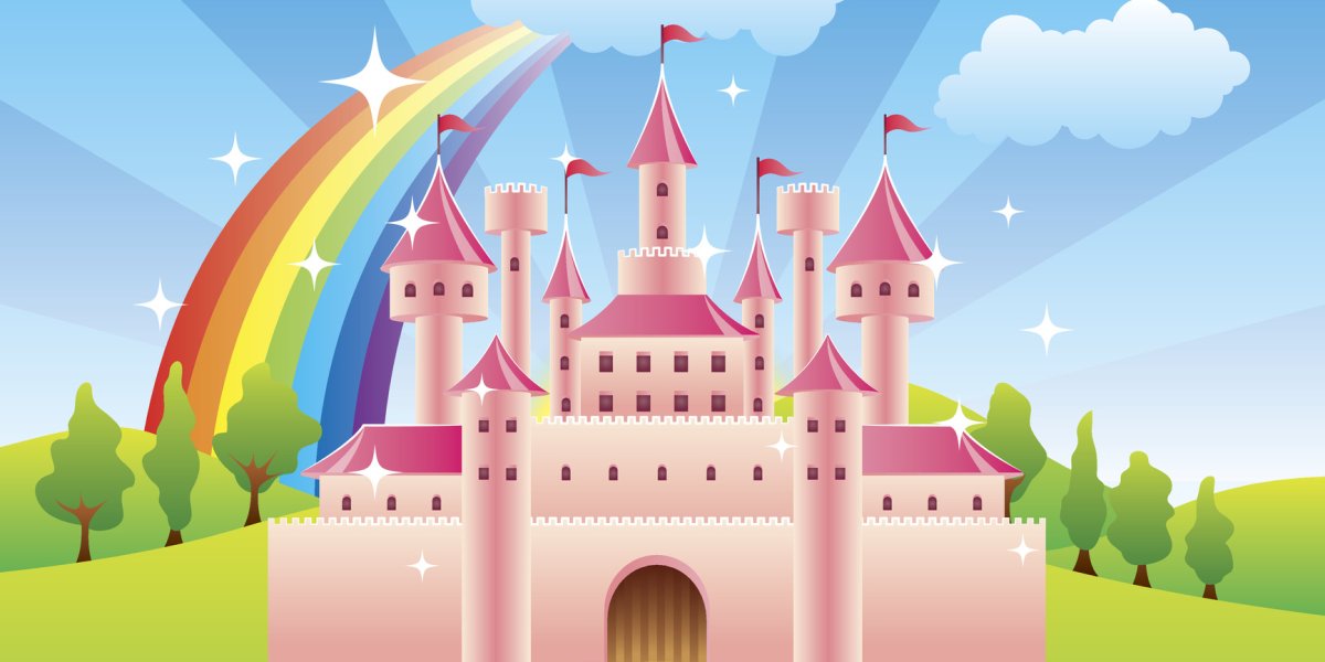 Розовый замок