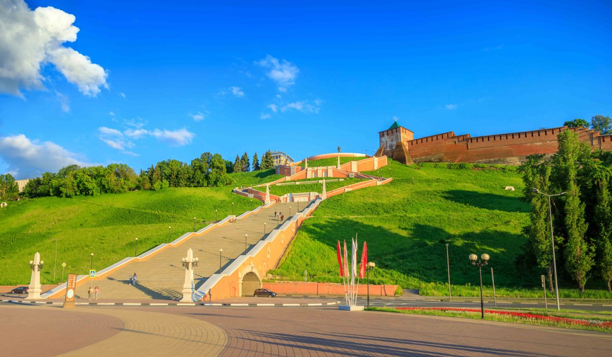 Нижний Новгород Кремль Чкаловская лестница