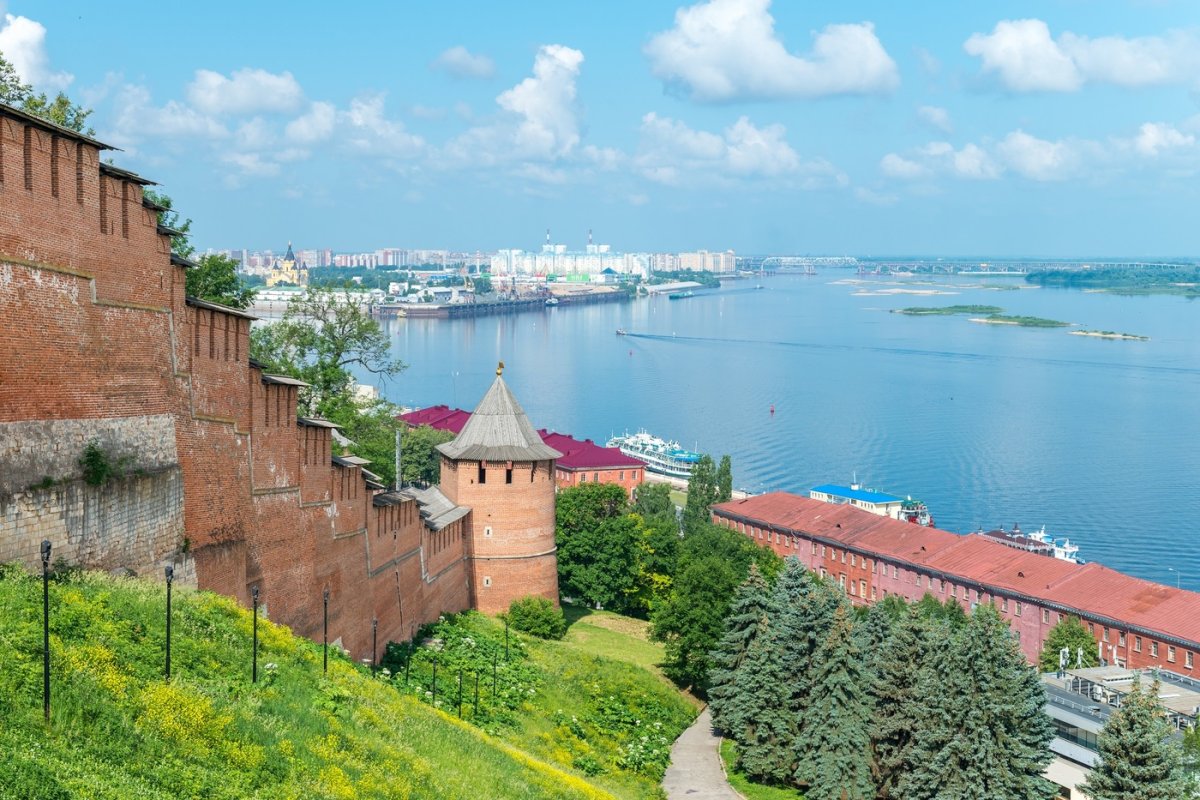 Нижний Новгород Кремль и Волга