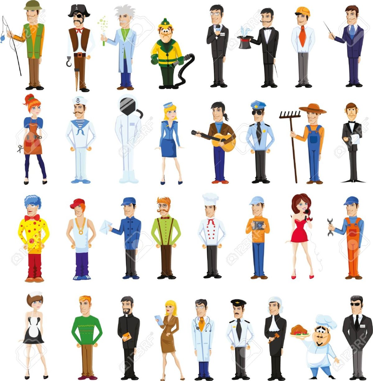 Персонажи разных профессий