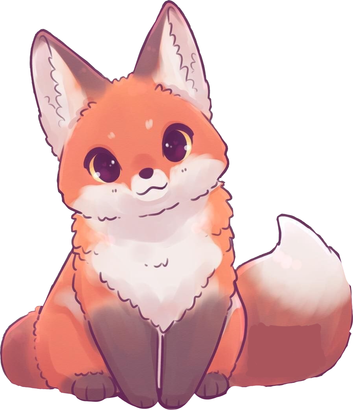 Лиса арт мультяшный