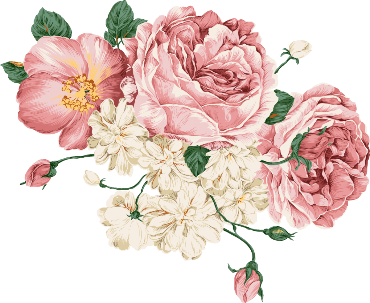 Пионы розы акварель