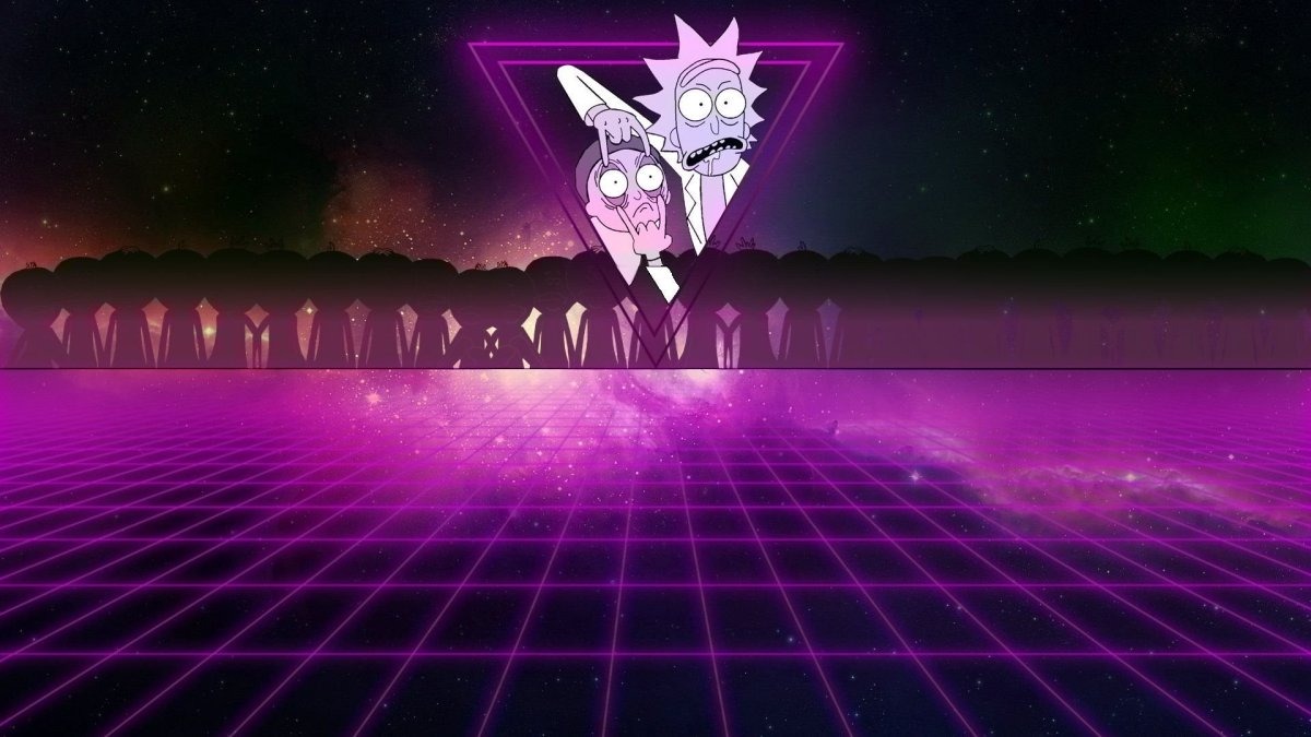 Рик и Морти ретро Вейв