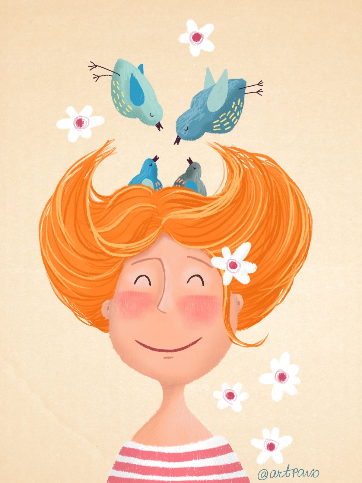 Девочка с леденцом мультяшная