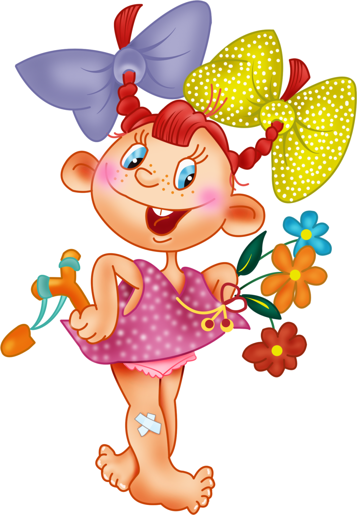 Рисунок рыжей девочки