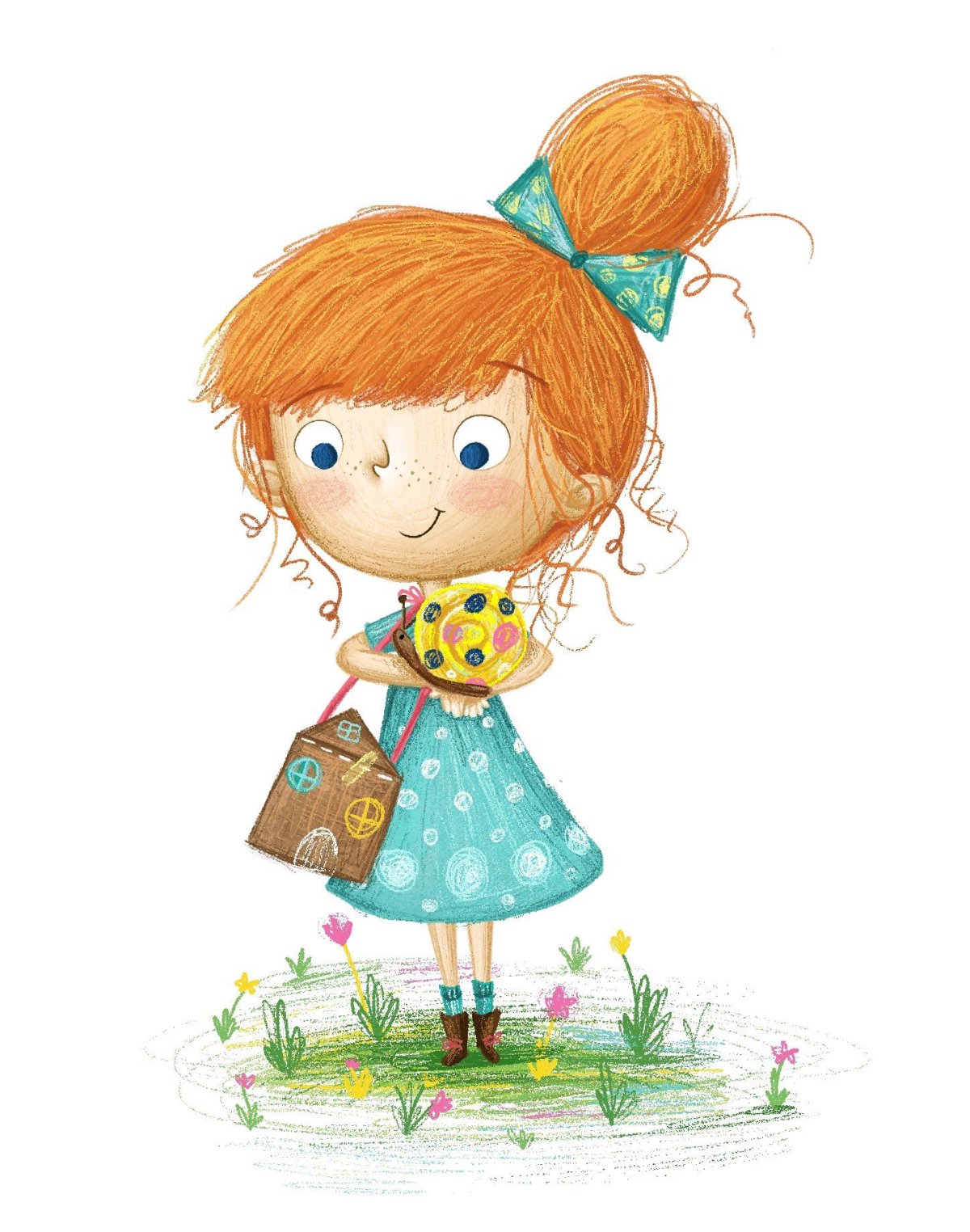 Растрепанная девочка для детей