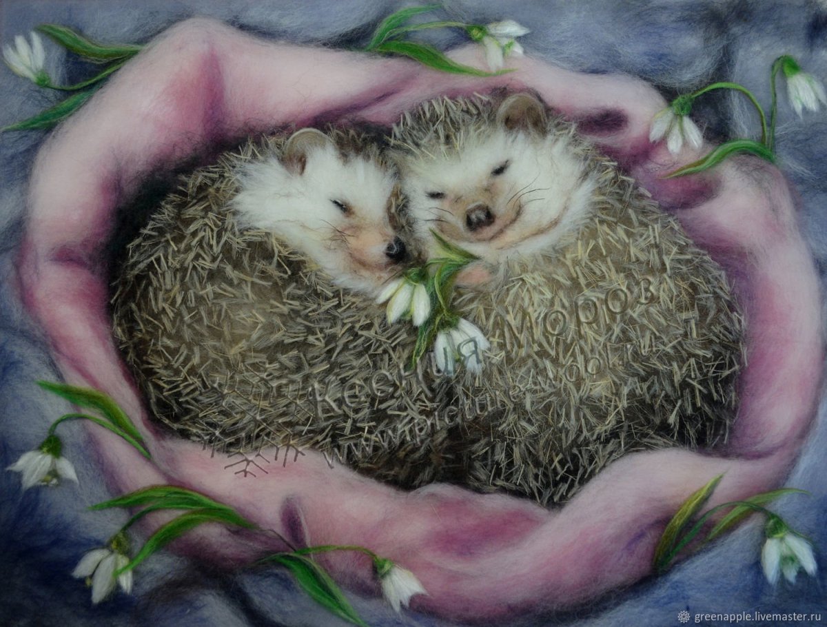 Ксения Мороз шерстяная акварель