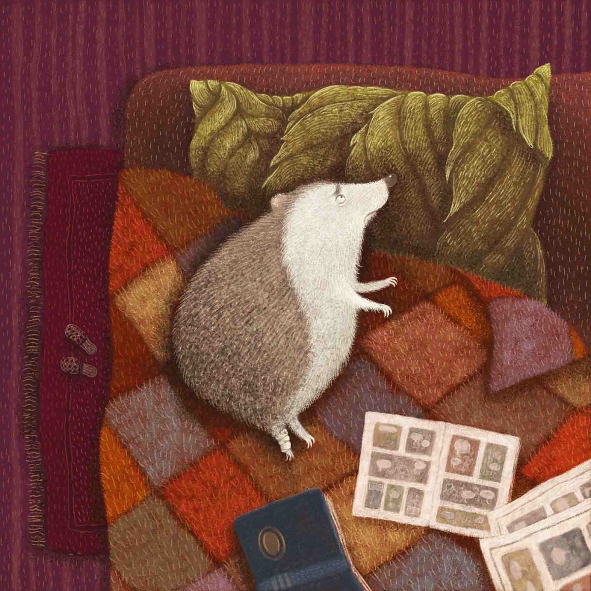 Ежики в пледу картина