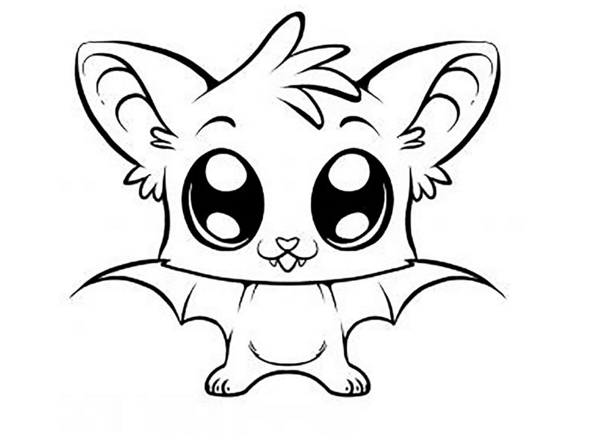 Милые животные карандашом