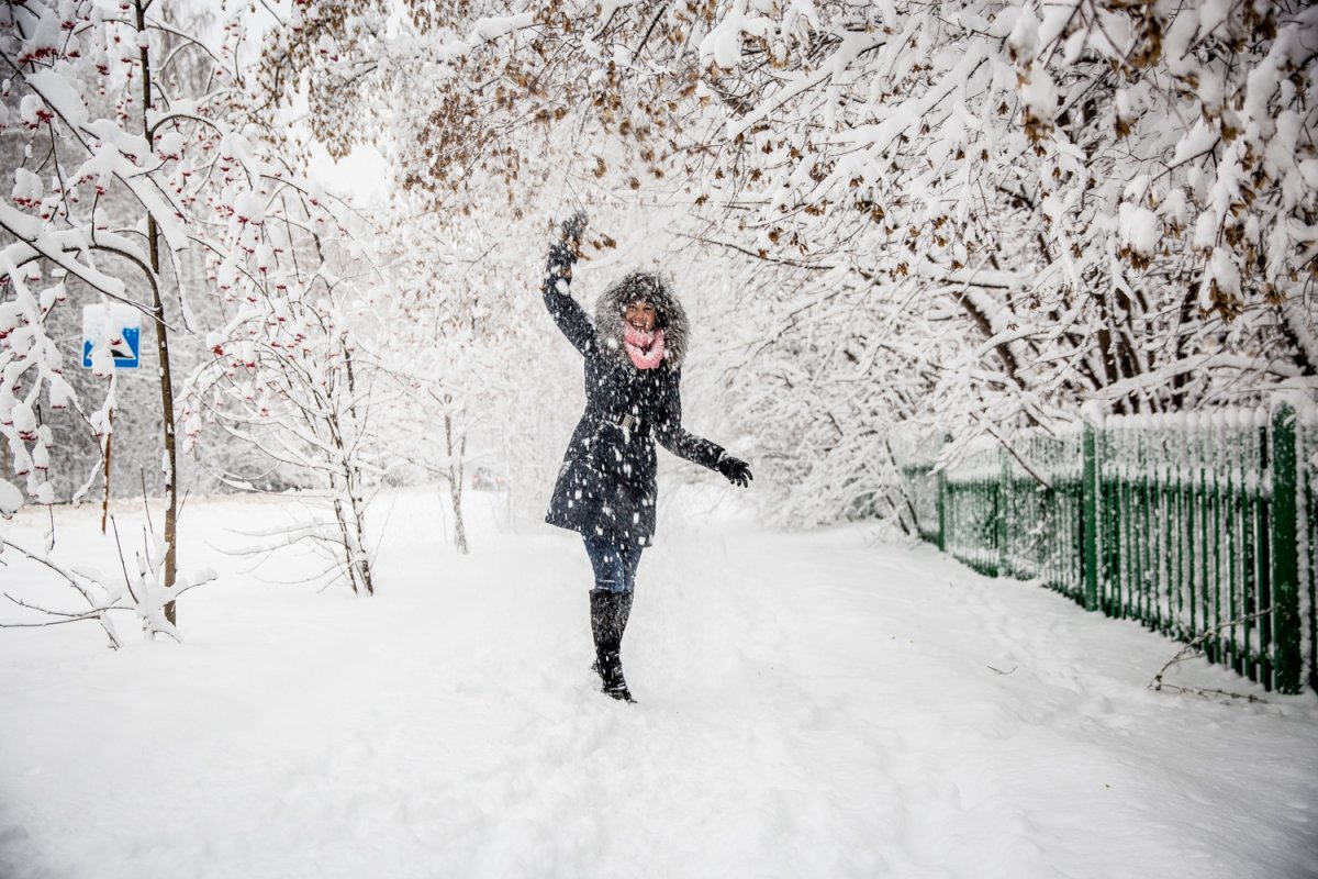 Фотосессия первый снег
