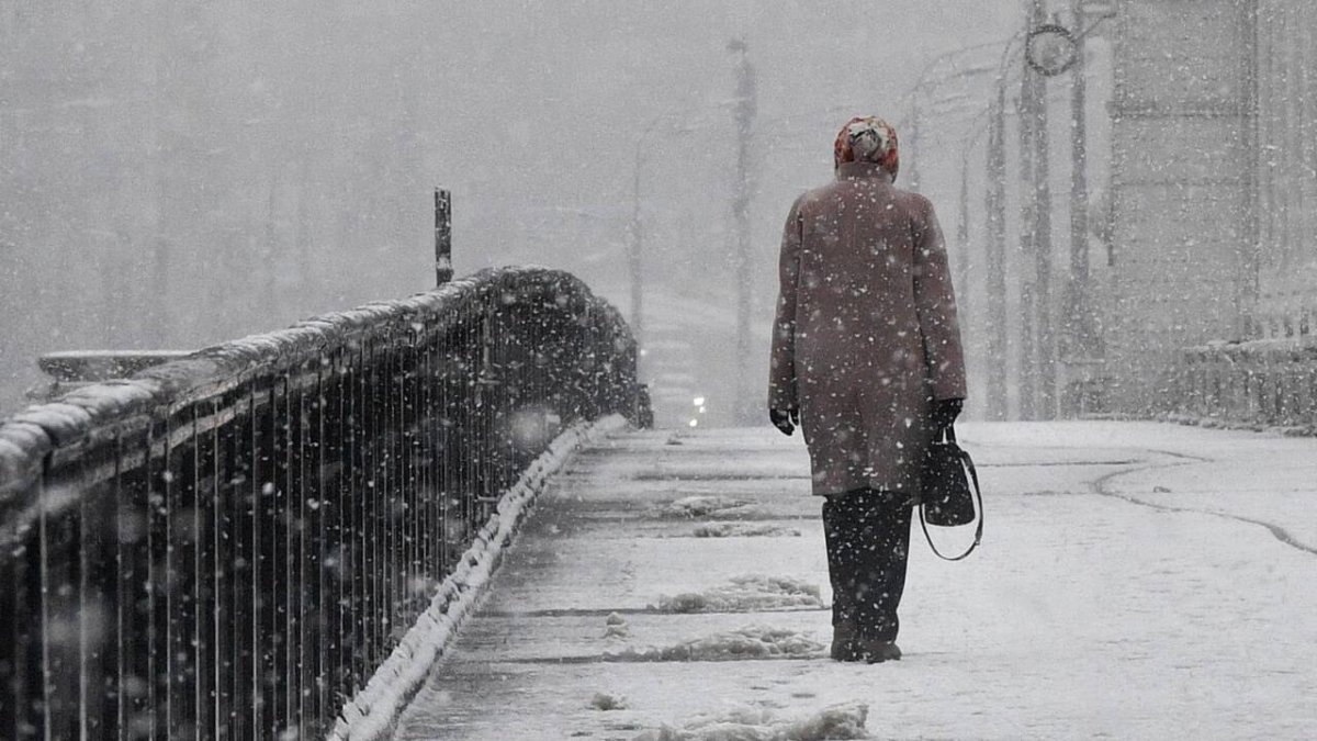 Мокрый снег гиф