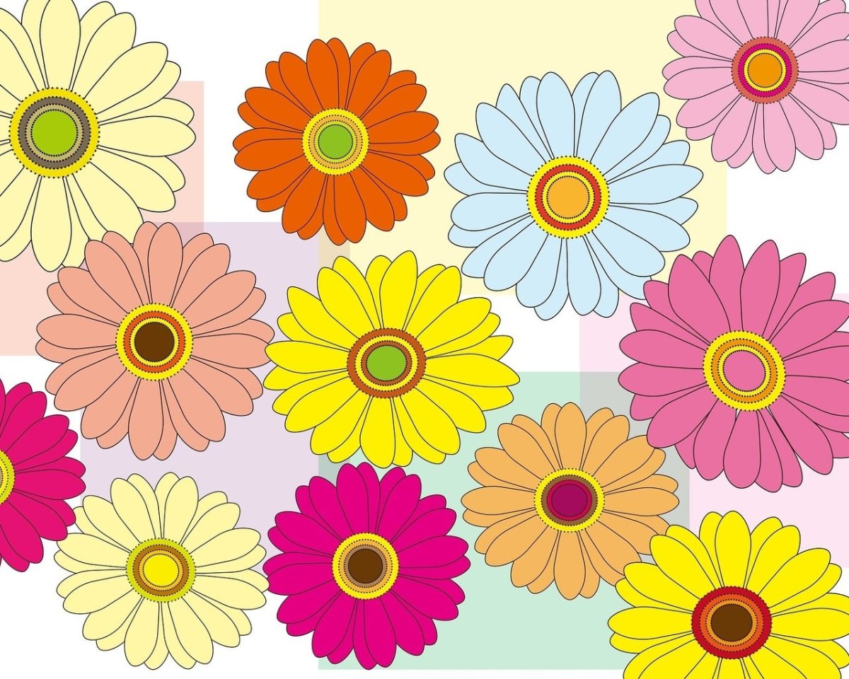 Ромашки узор карандаш