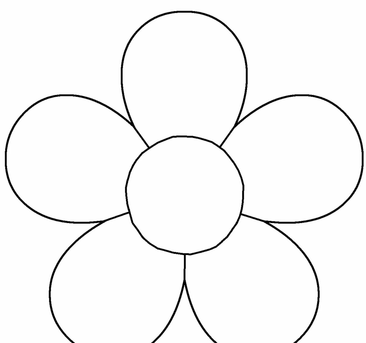 Трафарет ромашки