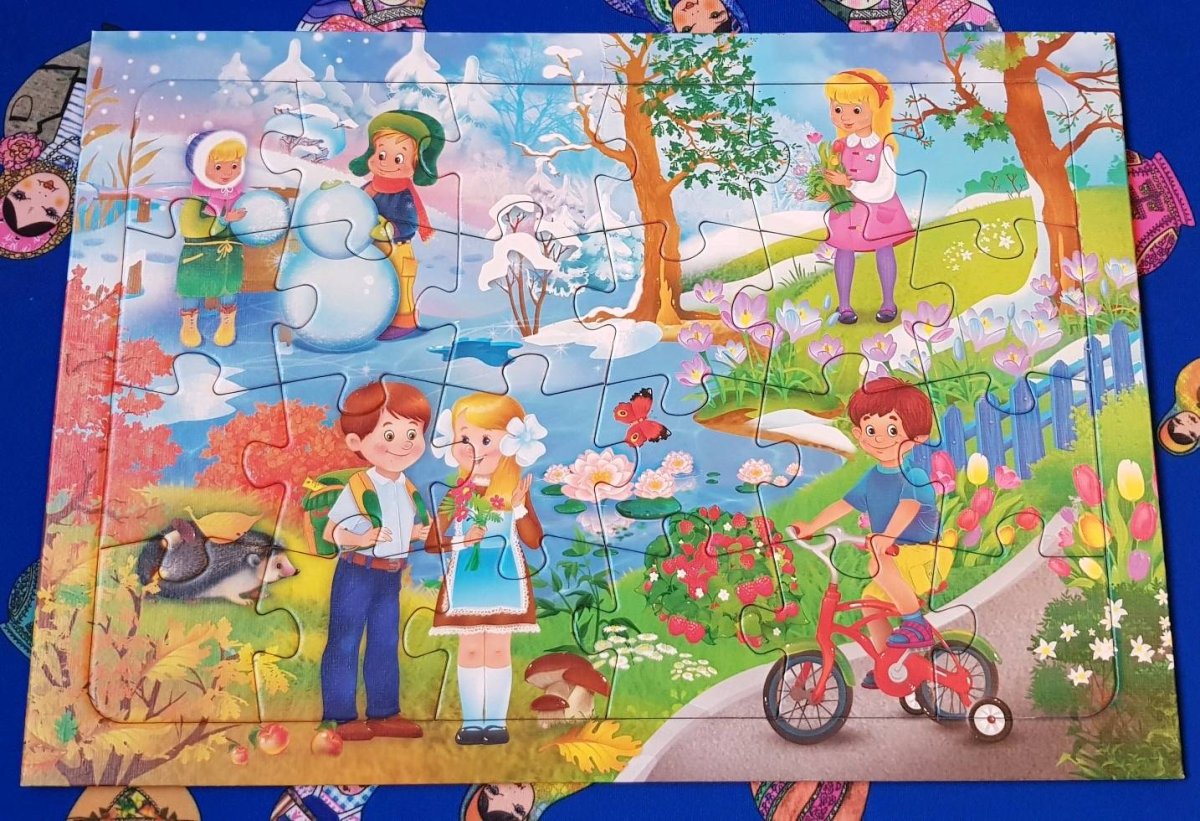Пазл Весна для детей