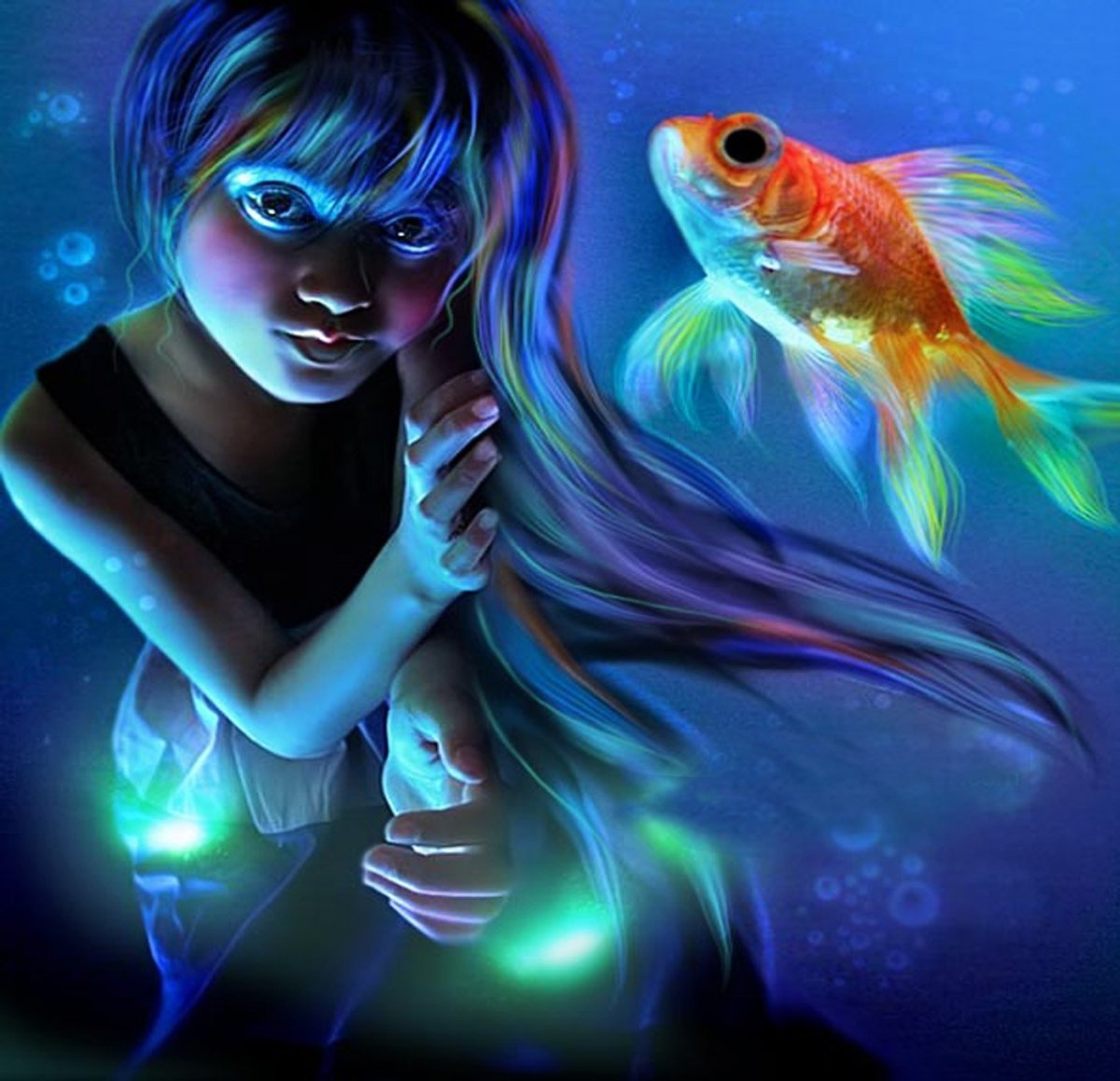 Красивая Волшебная рыба