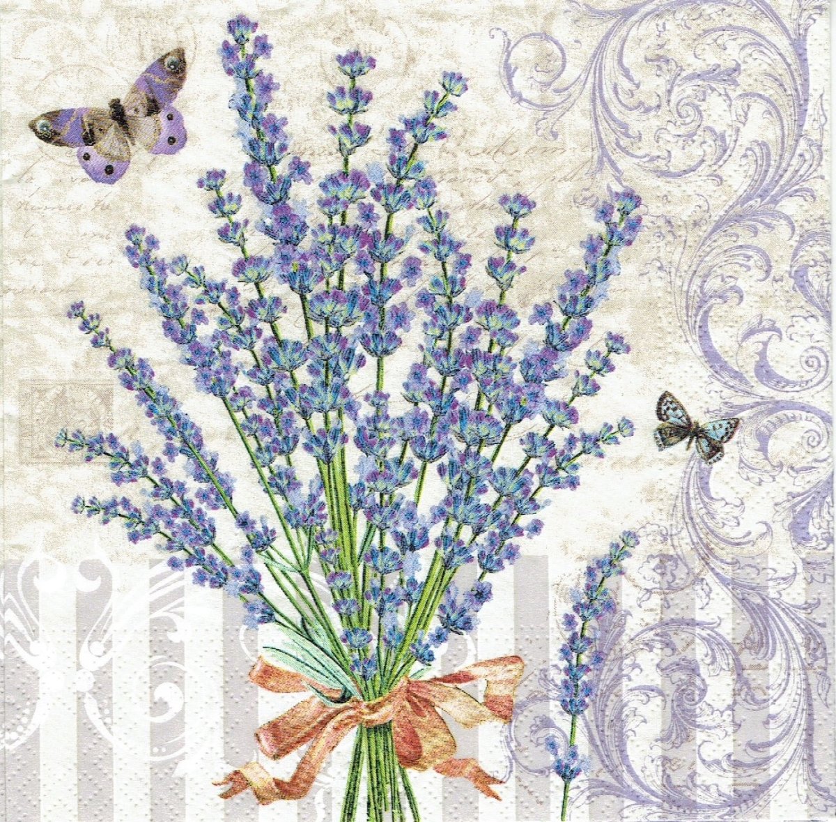 Лаванда декупаж