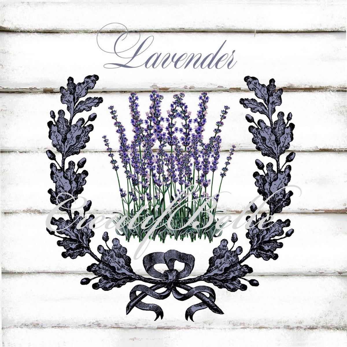 Винтаж овальные этикетки Лаванда