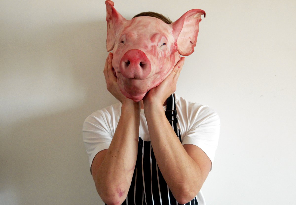 Искусственная голова кабана