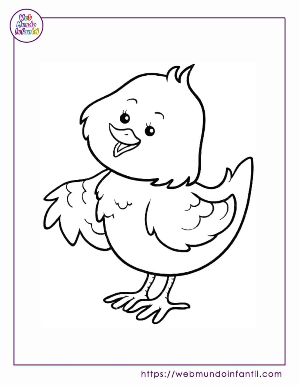 Раскраска курица с цыплятами и яйцом