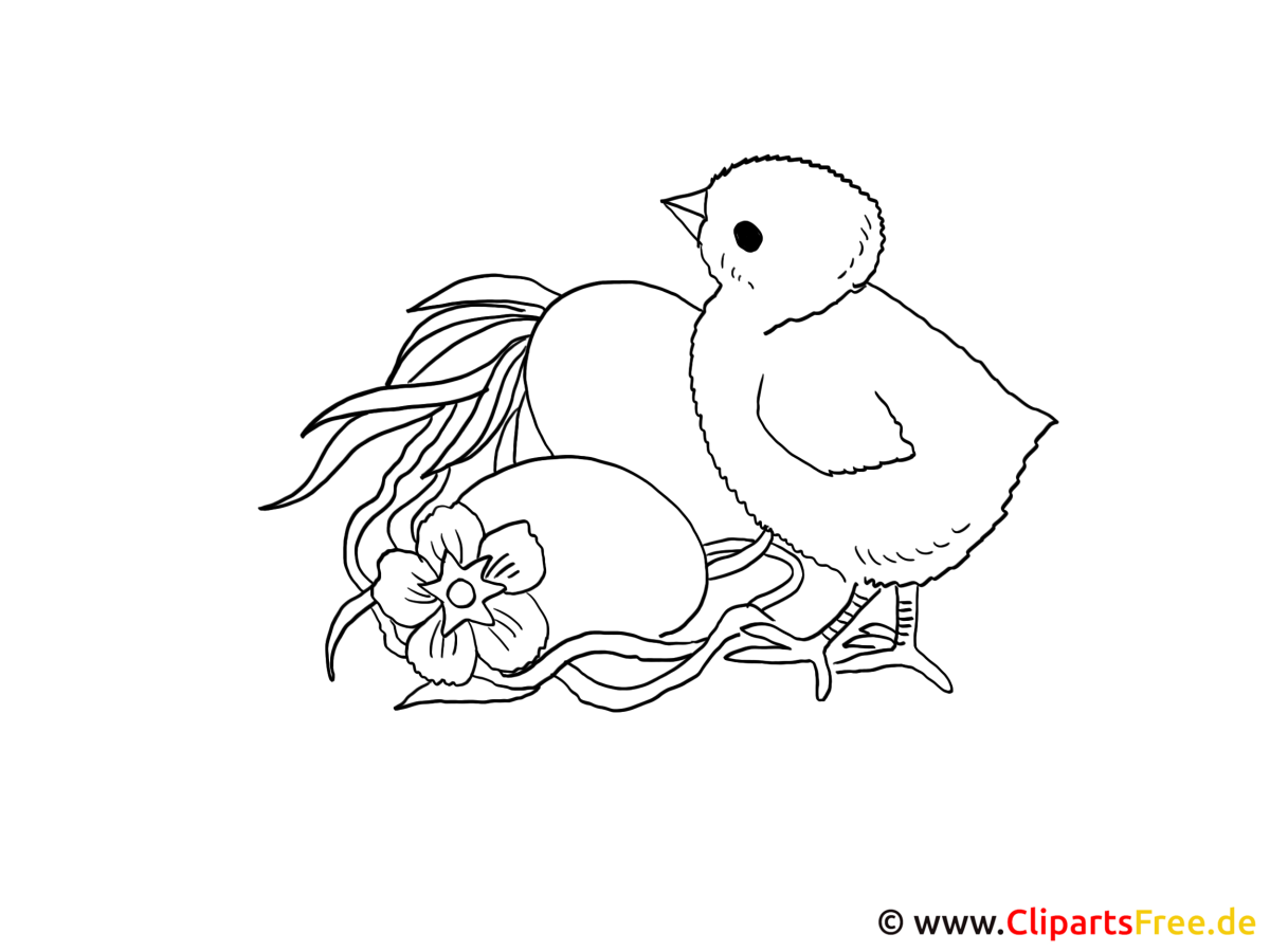 Открытка на Пасху раскраска