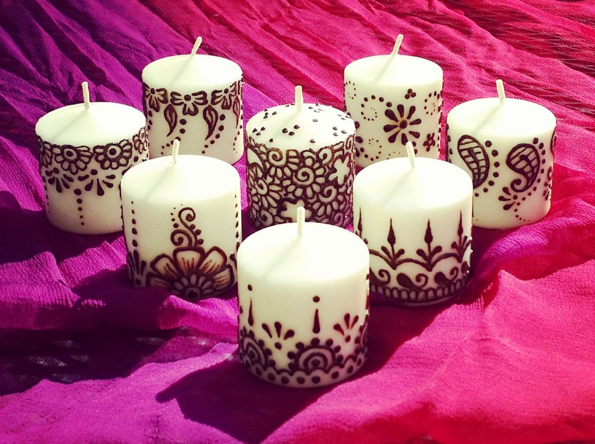 Парафиновые свечи декор