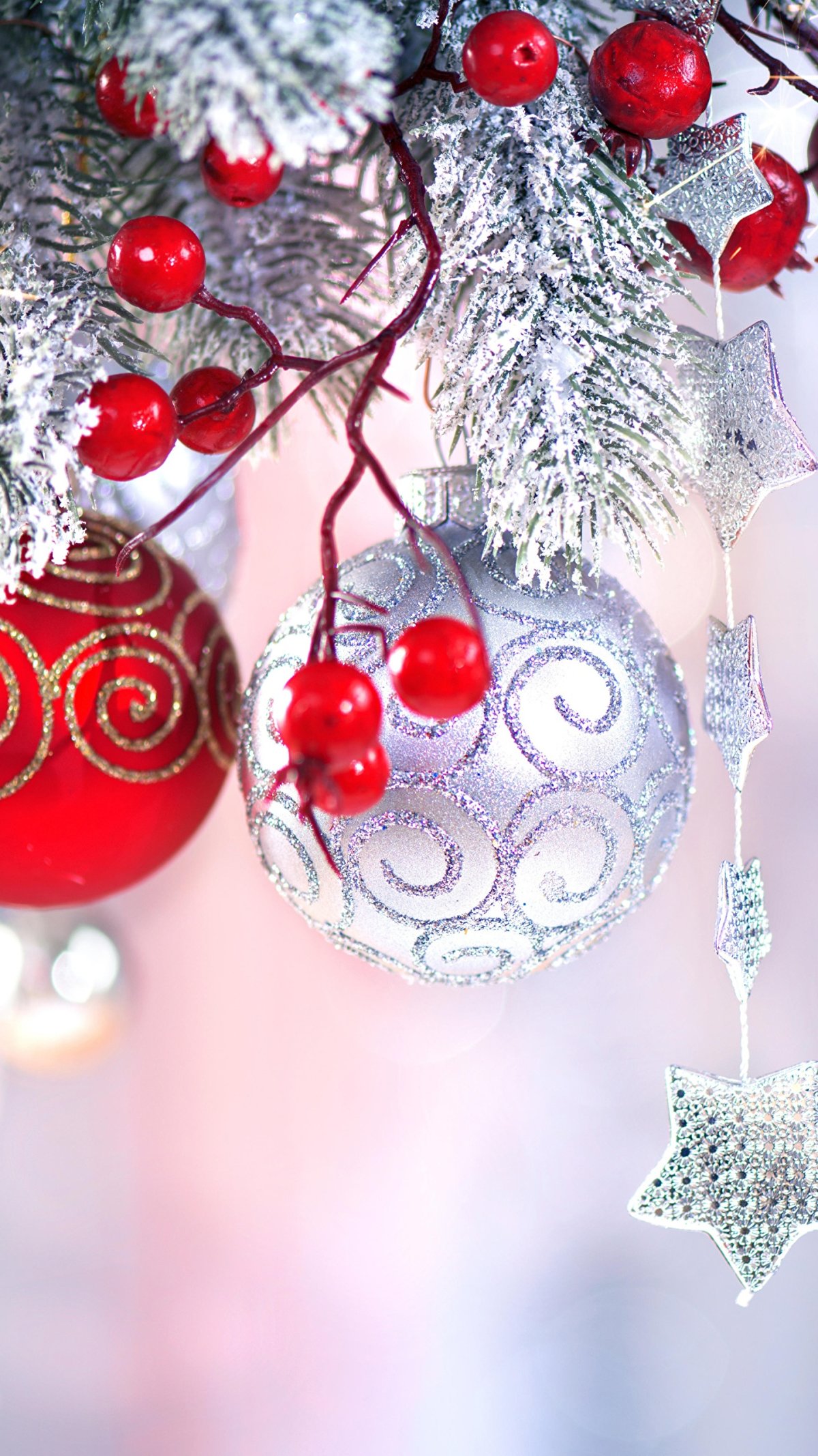 Вертикальное новогоднее украшение