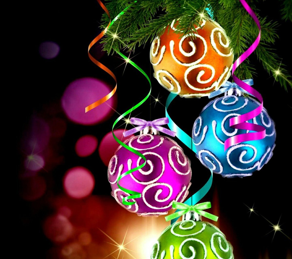 Новогодние обои на телефон