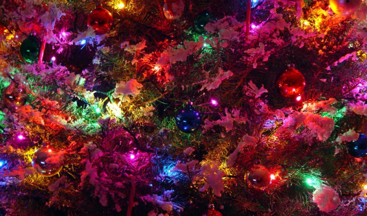 Красочные цвета новогодние