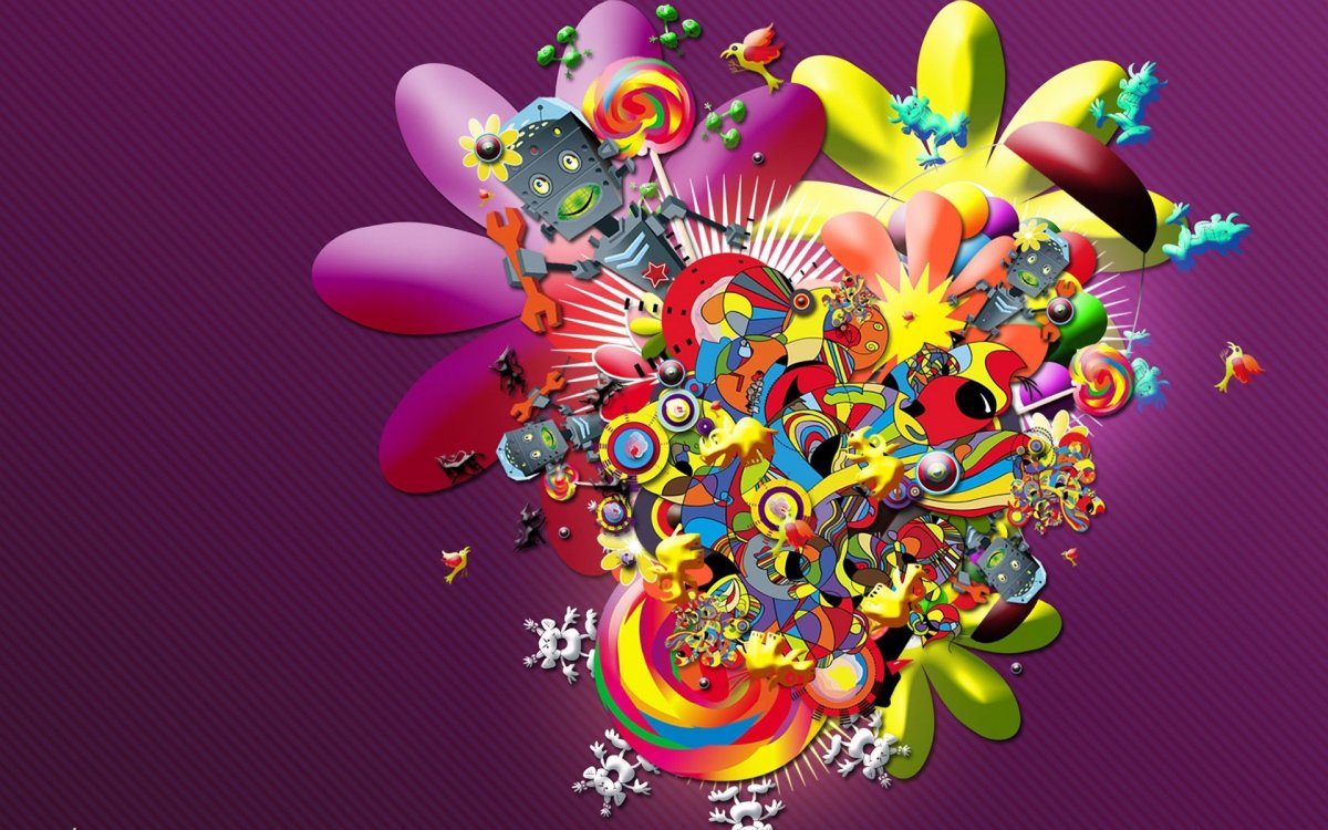 Яркие заставки на телефон