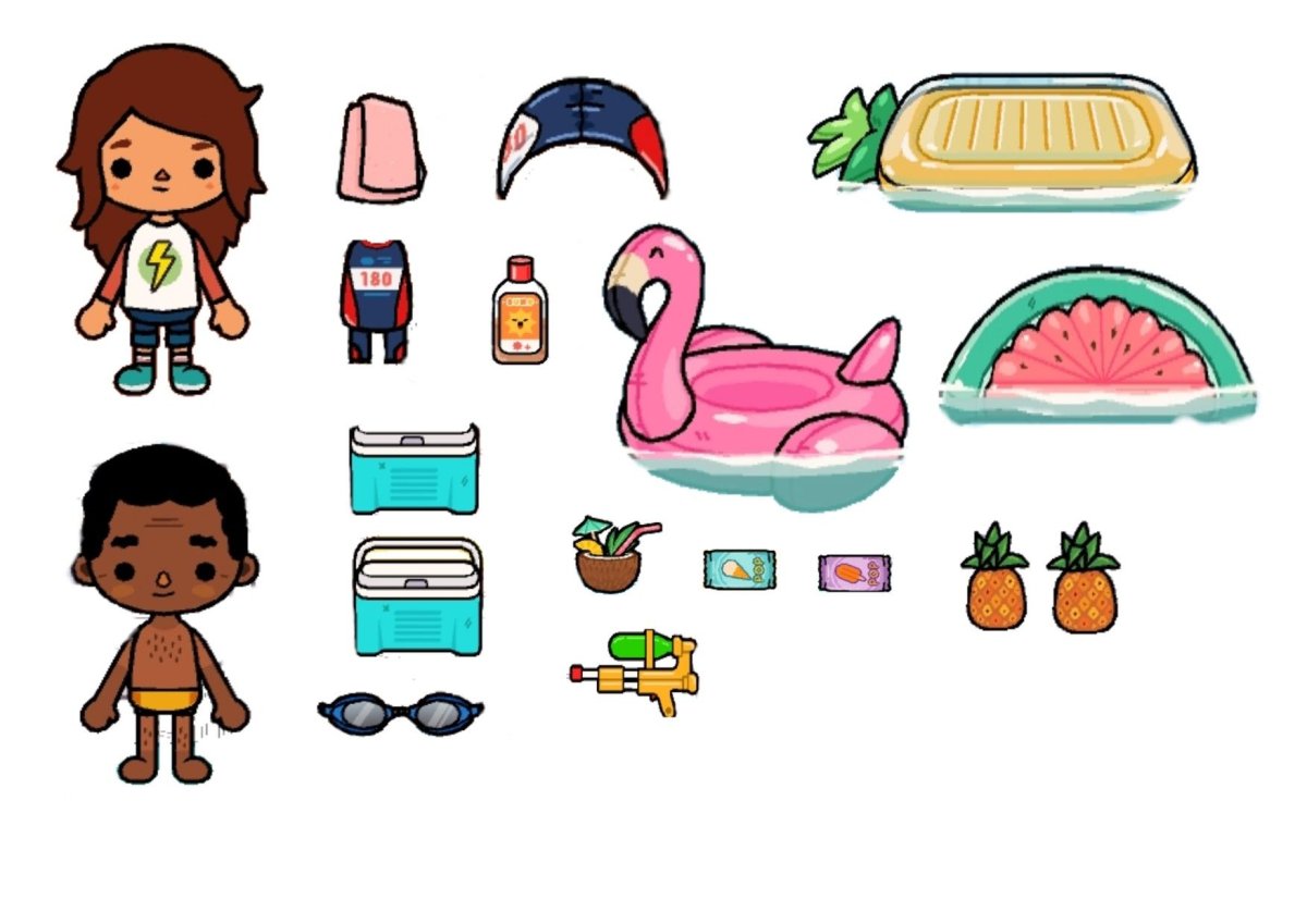 Тока бока одежда для персонажей