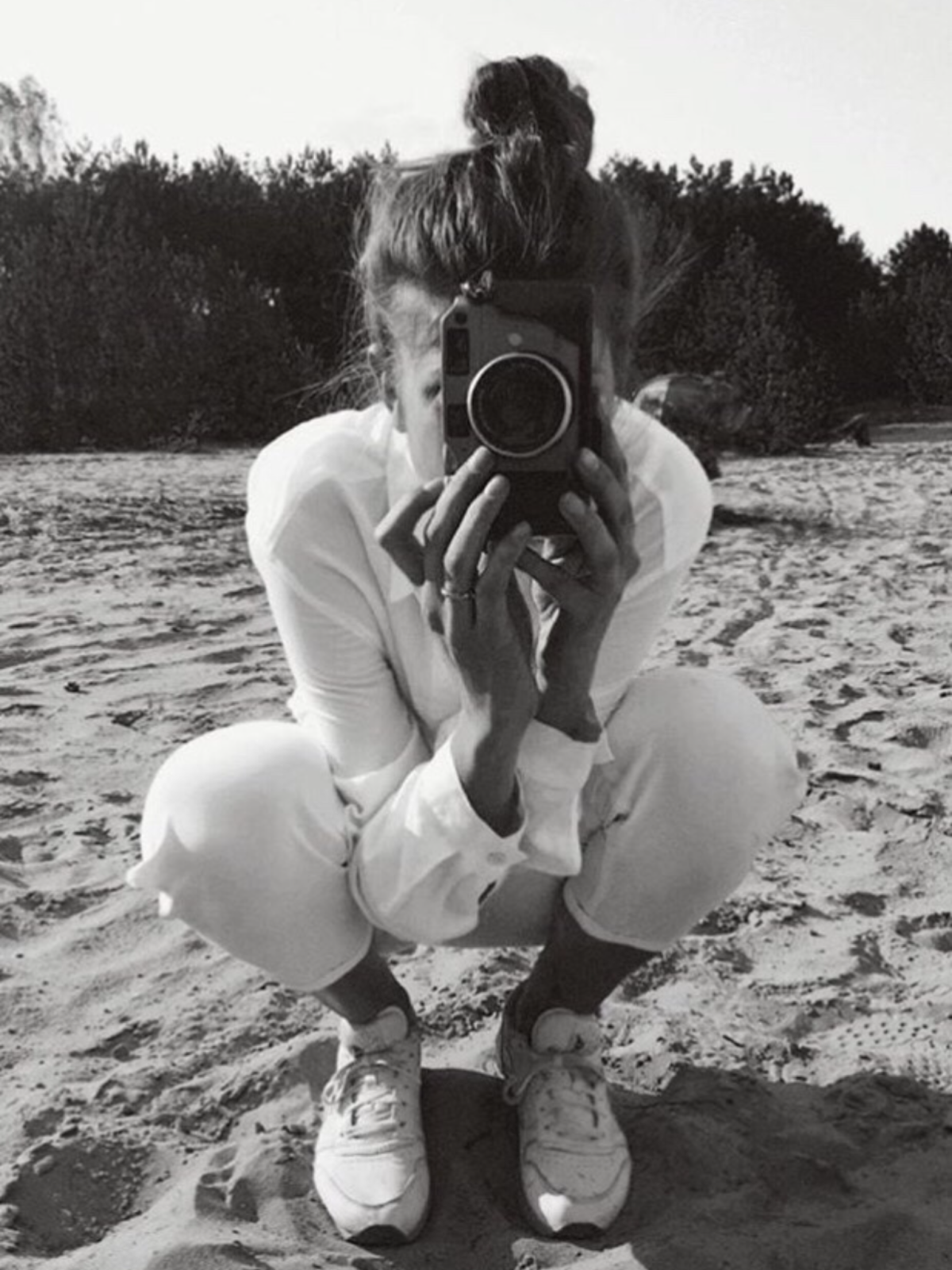 Чёрно-белые селфи