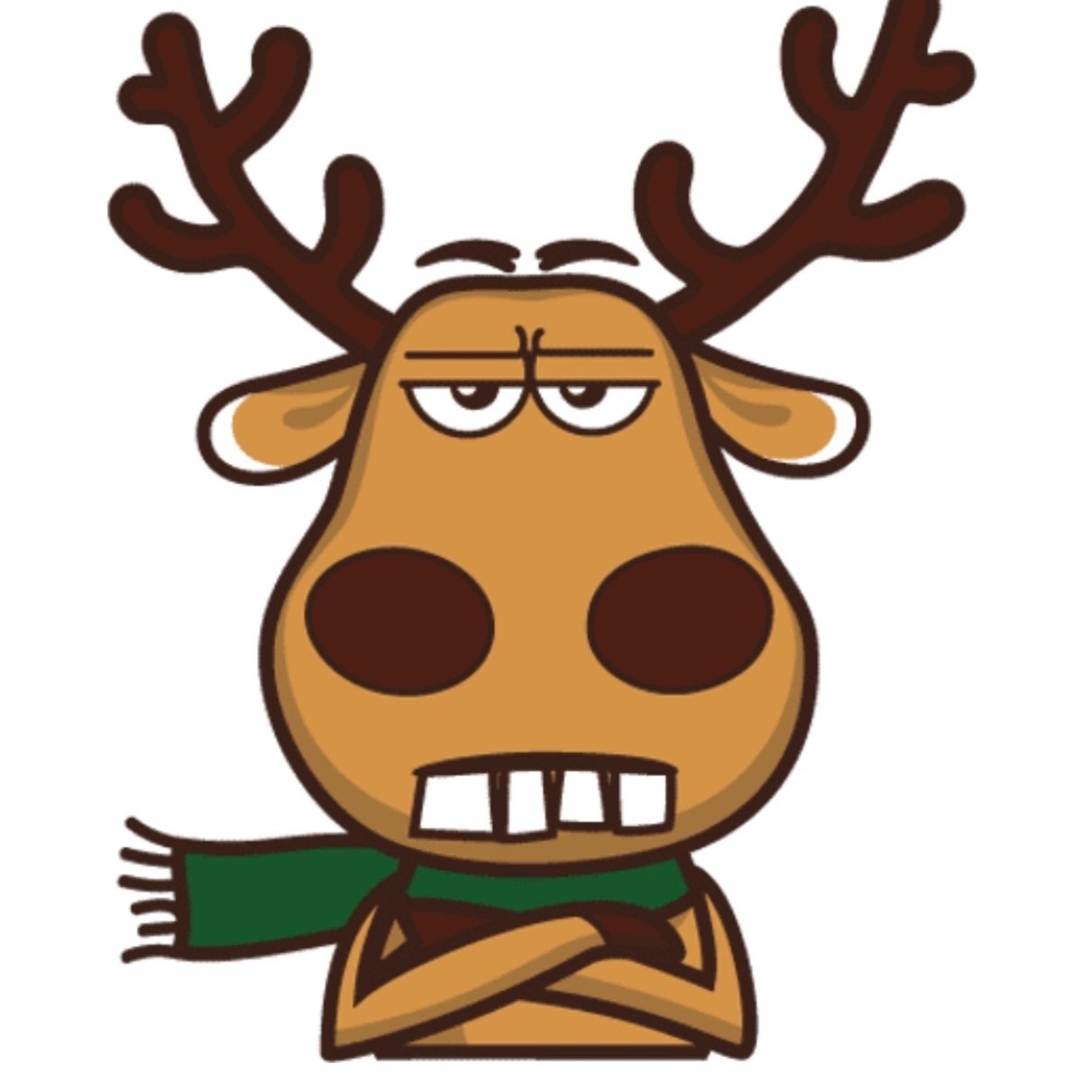 Олень подслушано без фона