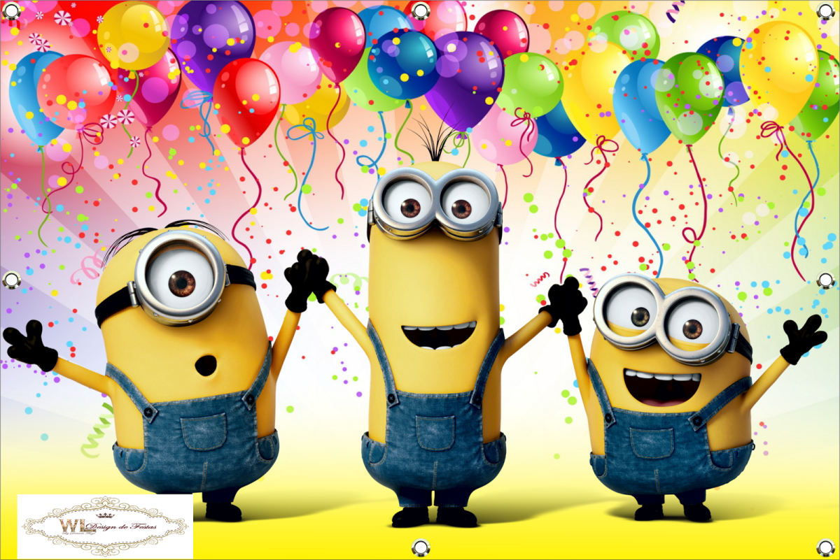 Открытка с днём рождения Миньоны