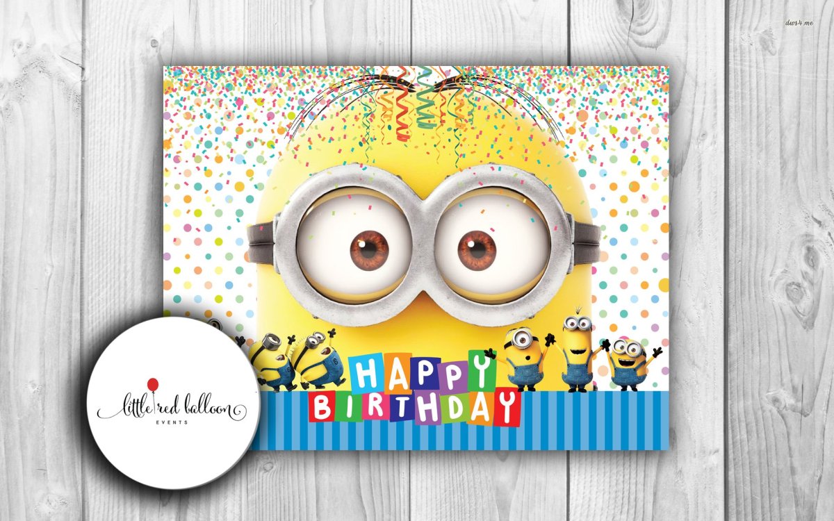 С юбилеем Галя с миньонами