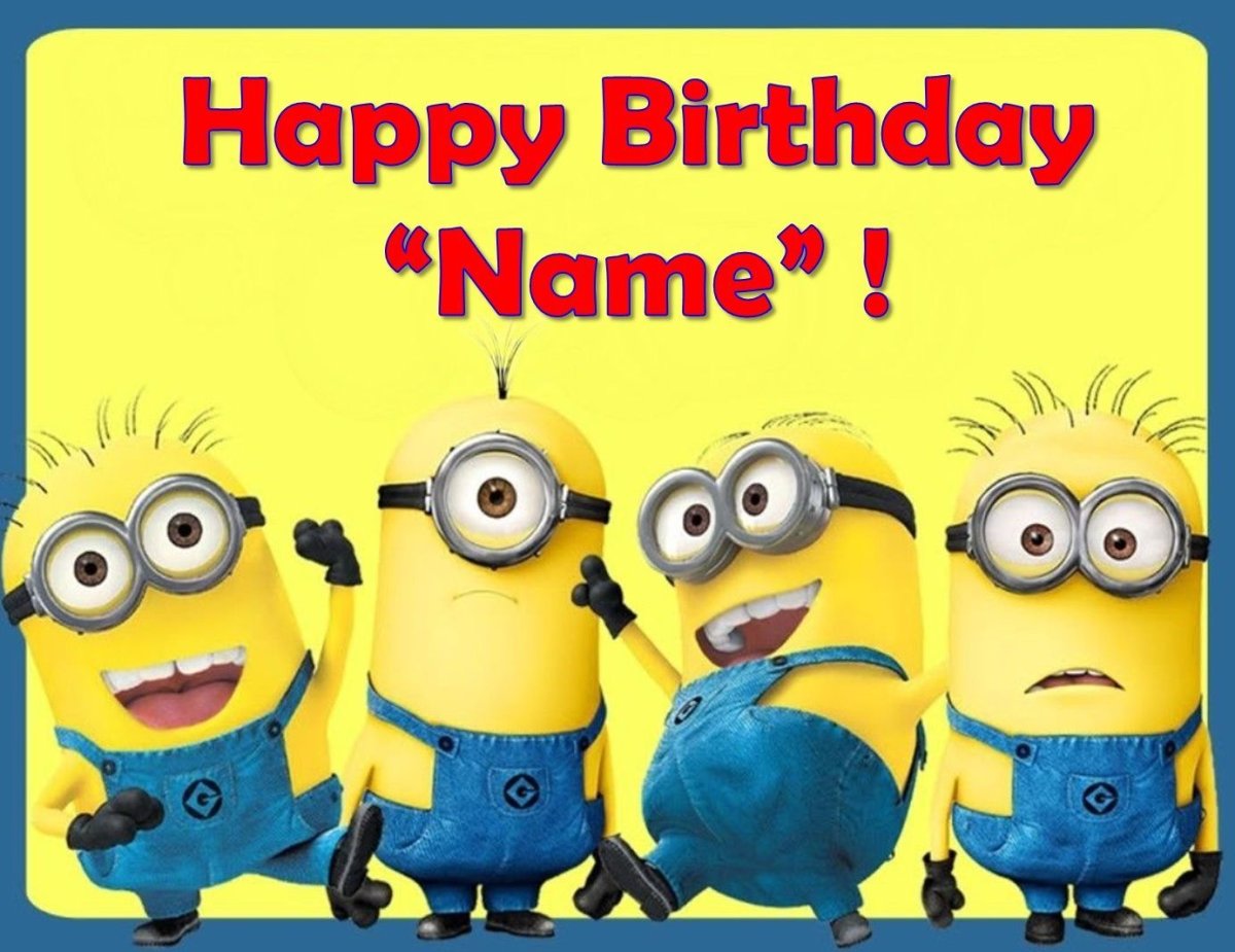 С днём рождения Миньоны