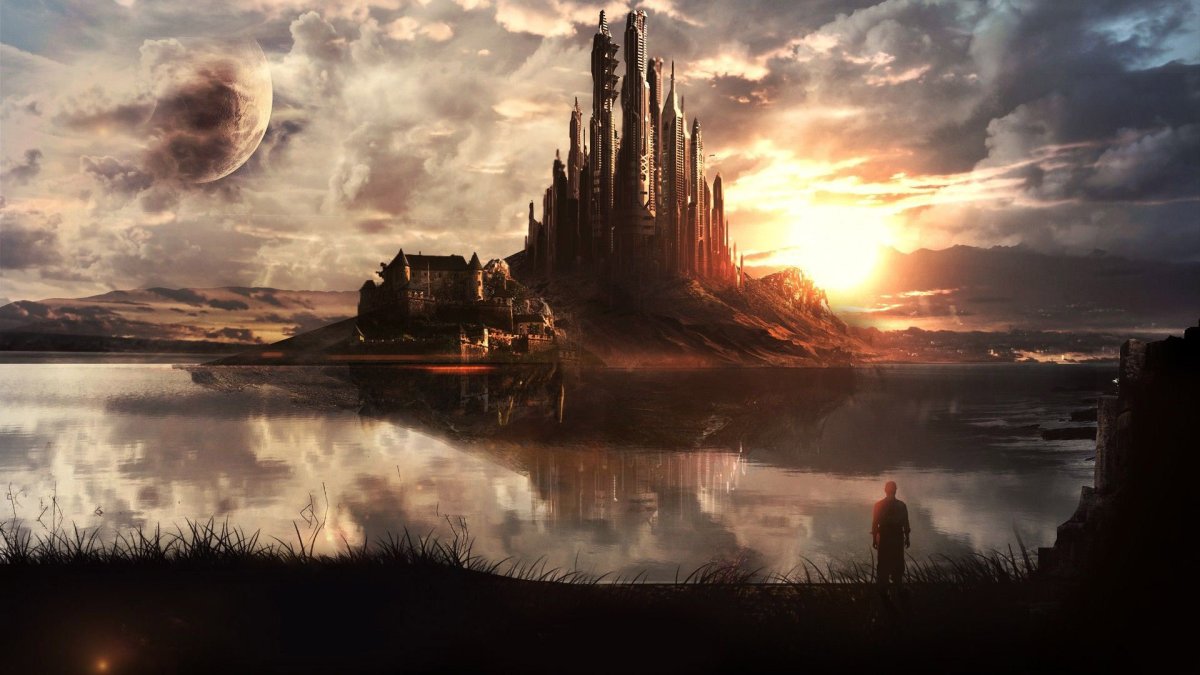 Огромный замок