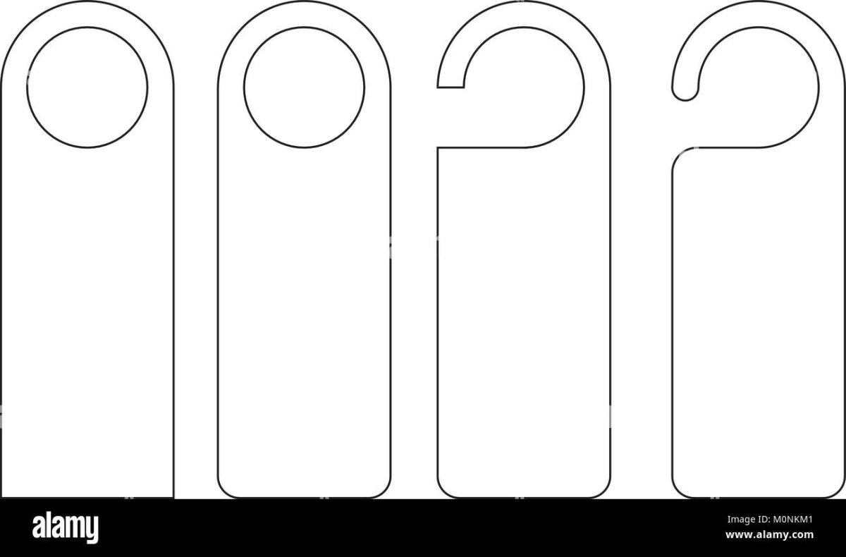 Трафарет таблички на дверь